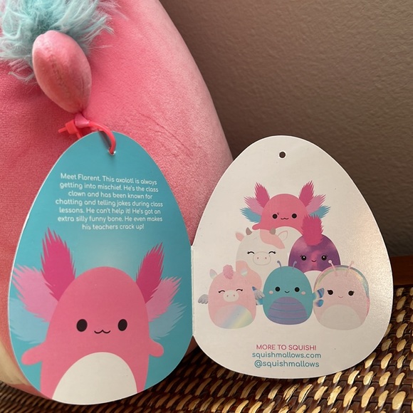 Squishmallow- Florent is an axolotl - Picture 4 of 4